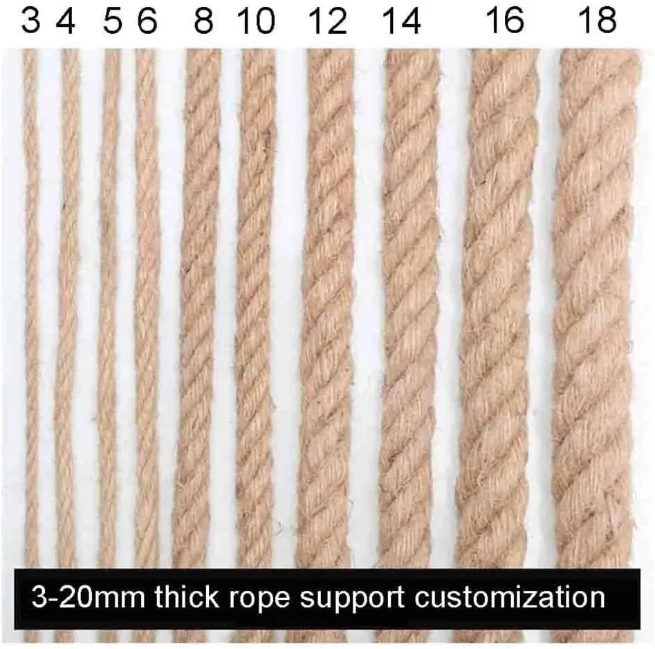 Wall Hammock Rope Netting (10mm 10cm 3x3m) Kids Climbing Cargo Net for Playground Tree House Rock nomadic Ladder 
