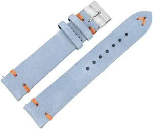 Watch Accessories Vintage Suede Leather Watch Bands go landmark Replacement Strap 