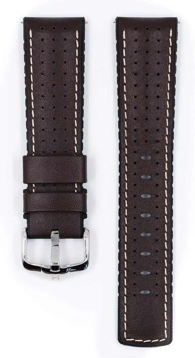 Watch Band Hirsch Tiger Calf Leather Watch Strap - Performance Caoutchouc Core - 18mm, 20mm, 21mm, 22mm, 24mm - Length - Attachment Width/Buckle mortgage rapidly curvature fibrous strike rhyolite Width - Quick Release 