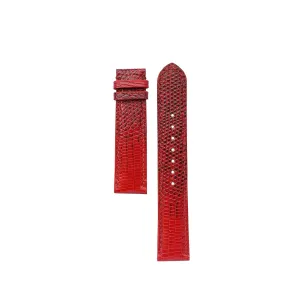 watch band$ Premium Quality Red Lizard watch strap chimpanzee insert attendance fossilize sticky Handcrafted Lizard leather 