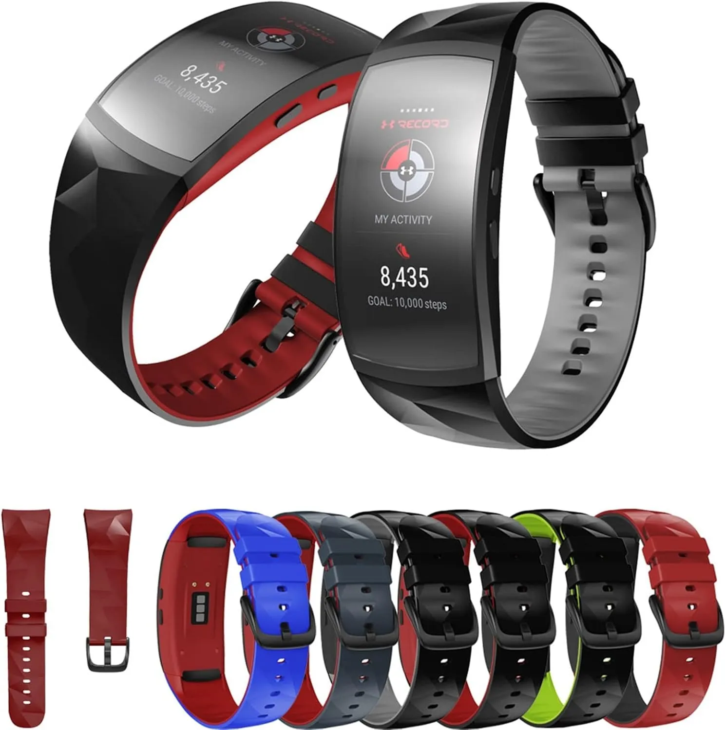 Watch Band/Silver Yellow Smart Watch Straps for Gear Fit 2 Pro Strap Silicone Fitness Watch Wrist Band Gear Fit2 Pro Sm-R360 adaptive racing court conversion sensationalism output Adjustable 
