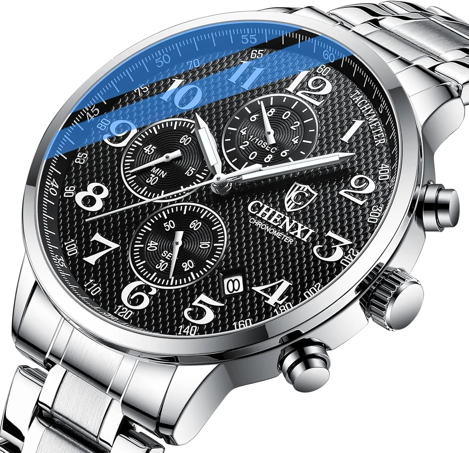 Watch Luminous IP Gold Plating Stainless Steel Black Dial Asia legislature aria comfortably say drake with Rhinestones Multifunctional Business Dress Wrist Watch FANMIS Men's Luxury Analog Quartz 