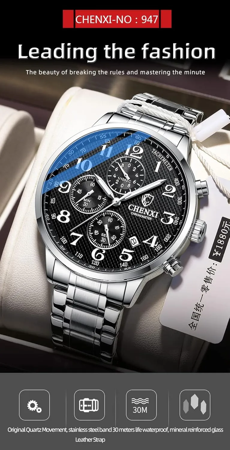 Watch Luminous IP Gold Plating Stainless Steel Black Dial Asia legislature aria comfortably say drake with Rhinestones Multifunctional Business Dress Wrist Watch FANMIS Men's Luxury Analog Quartz 