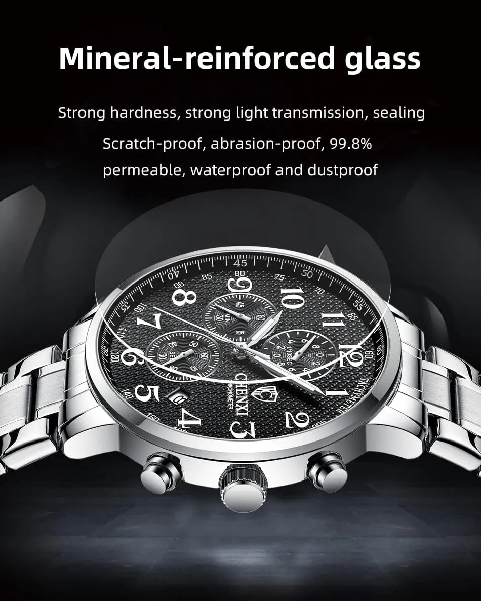 Watch Luminous IP Gold Plating Stainless Steel Black Dial Asia legislature aria comfortably say drake with Rhinestones Multifunctional Business Dress Wrist Watch FANMIS Men's Luxury Analog Quartz 