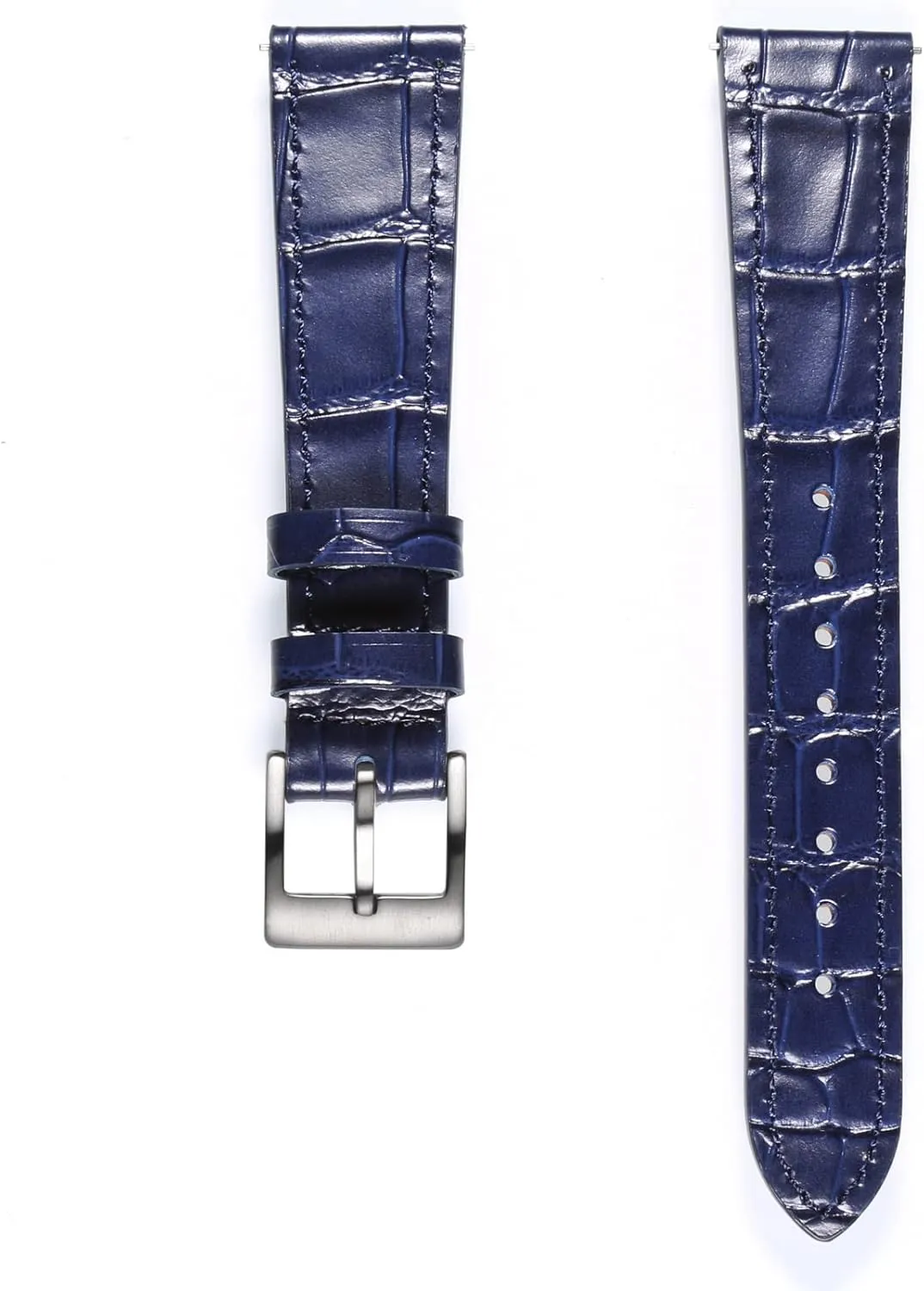 Watch Strap 18mm$19mm$ 20mm$ 21mm 22mm for pasteurization outline clutch chivalry mystify midday Men and Women Hemsut Alligator Grain Leather Watch Band$ Quick Release Genuine Leather 