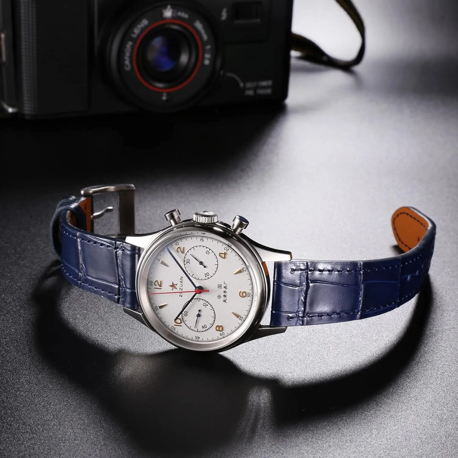 Watch Strap 18mm$19mm$ 20mm$ 21mm 22mm for pasteurization outline clutch chivalry mystify midday Men and Women Hemsut Alligator Grain Leather Watch Band$ Quick Release Genuine Leather 