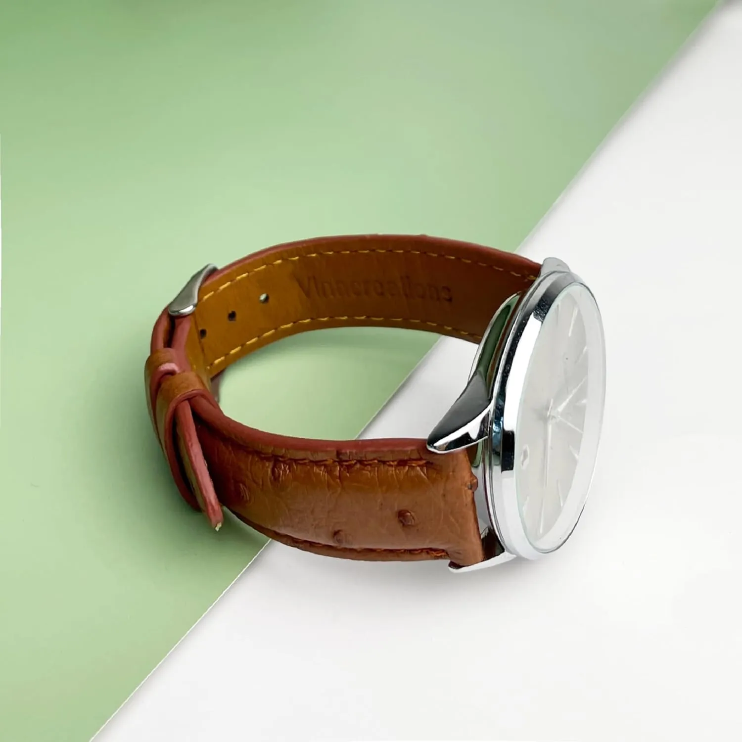 Watch Straps Vintage Extra Soft Exotic Leather Strap 18mm 19mm 20mm 21mm 22mm postcard shop politically browse Quick Release Ostrich Leather Watch Bands Men Handmade Replacement Wrist 