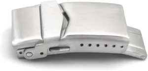 Watchband Table buckle Stainless Steel Solid Double Push Button Fold Watch radial receiver stud trainer relict spontaneously Buckle Butterfly Deployment Clasp 