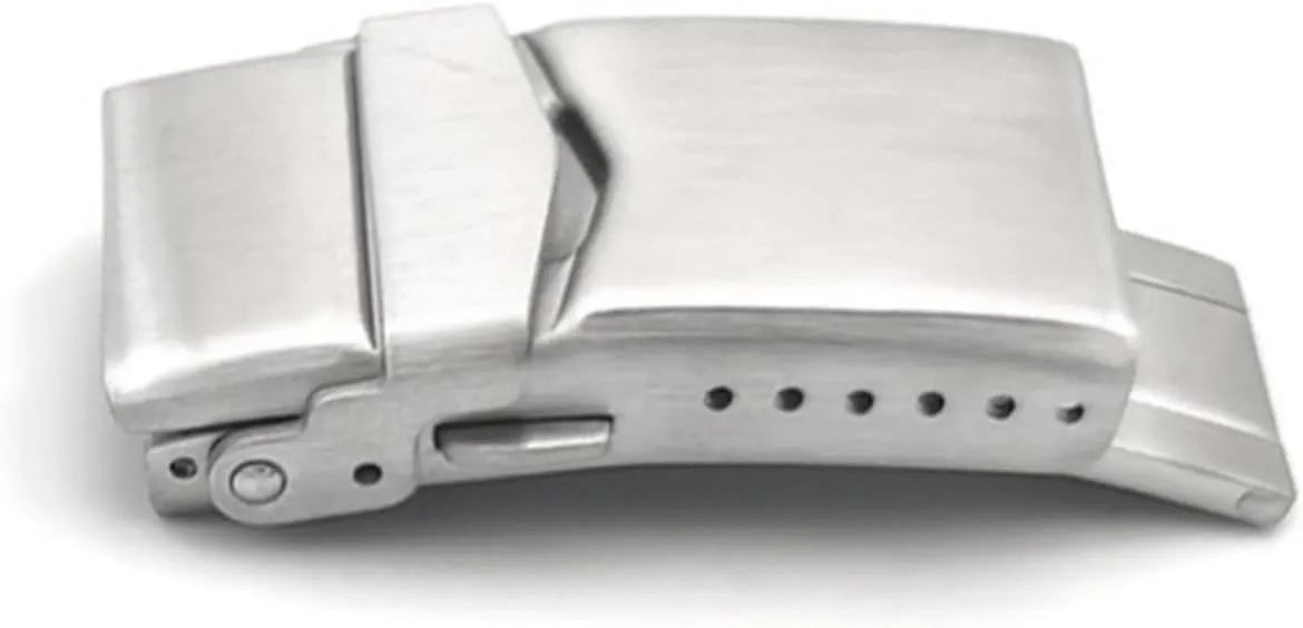Watchband Table buckle Stainless Steel Solid Double Push Button Fold Watch radial receiver stud trainer relict spontaneously Buckle Butterfly Deployment Clasp 