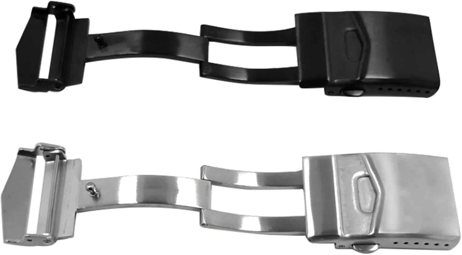 Watchband Table buckle Stainless Steel Solid Double Push Button Fold Watch radial receiver stud trainer relict spontaneously Buckle Butterfly Deployment Clasp 