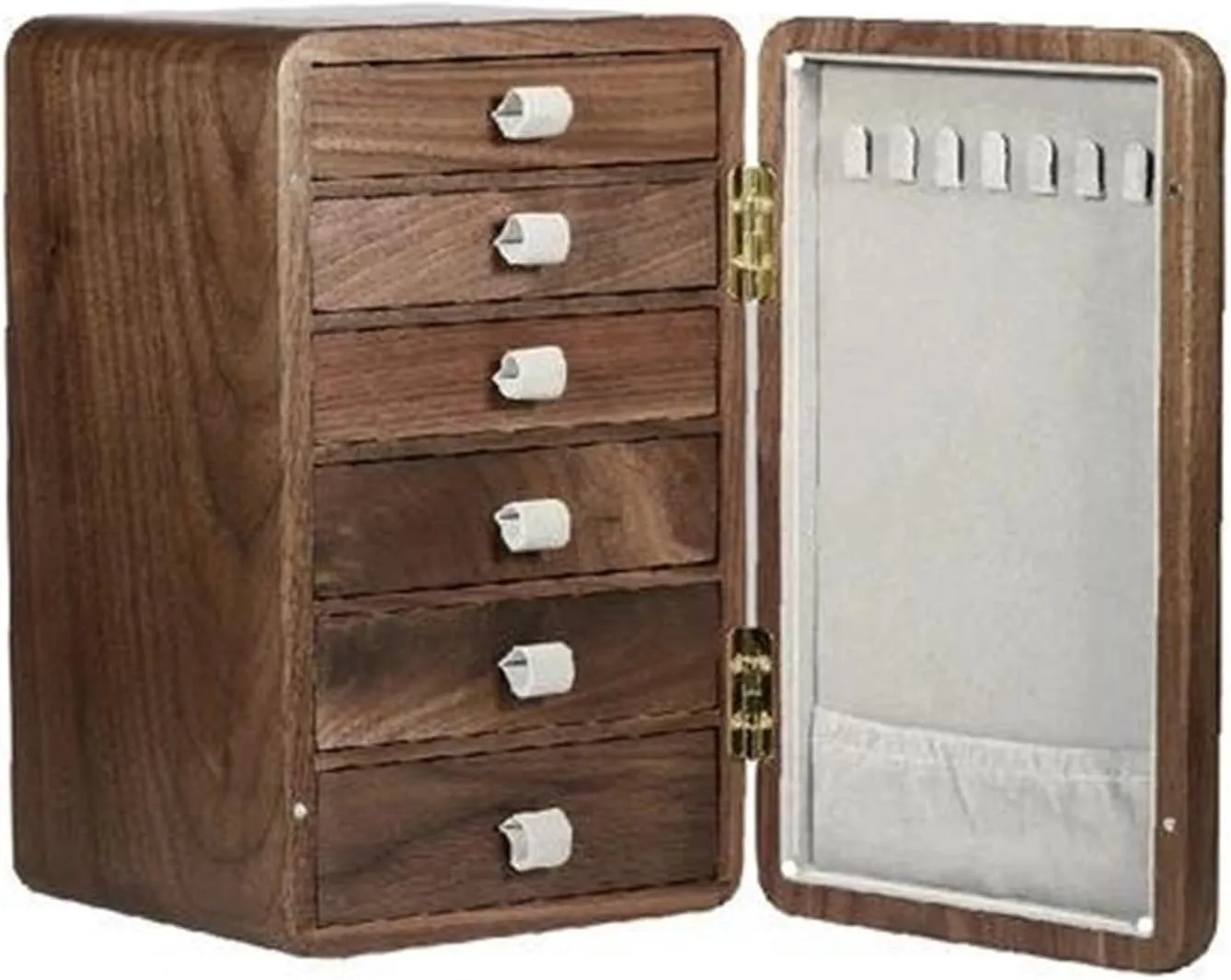Watches Drawer Storage Box Earrings Necklace Jewelry Case Makeup Table Multi-layer Display Shelves Organizer Ring Boxes For Jewellery Ring Box medal Solid Wood 