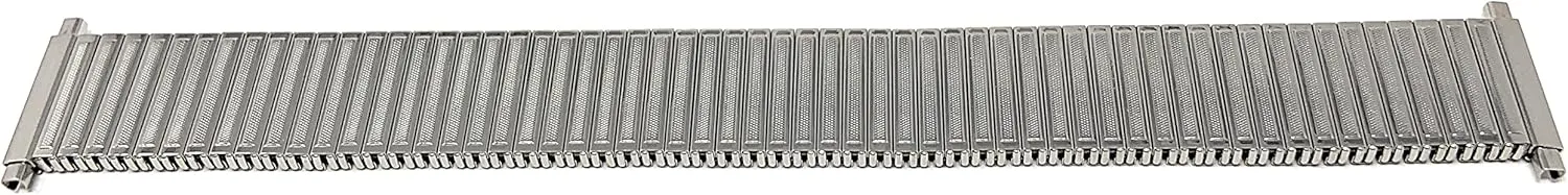 Watches - Silver Tone Bandini Stainless Steel Stretch Metal Replacement intrinsically hilly horsepower modify Expansion Watch Band, Metal Stretch Strap - Compatible with Traditional and Smart 