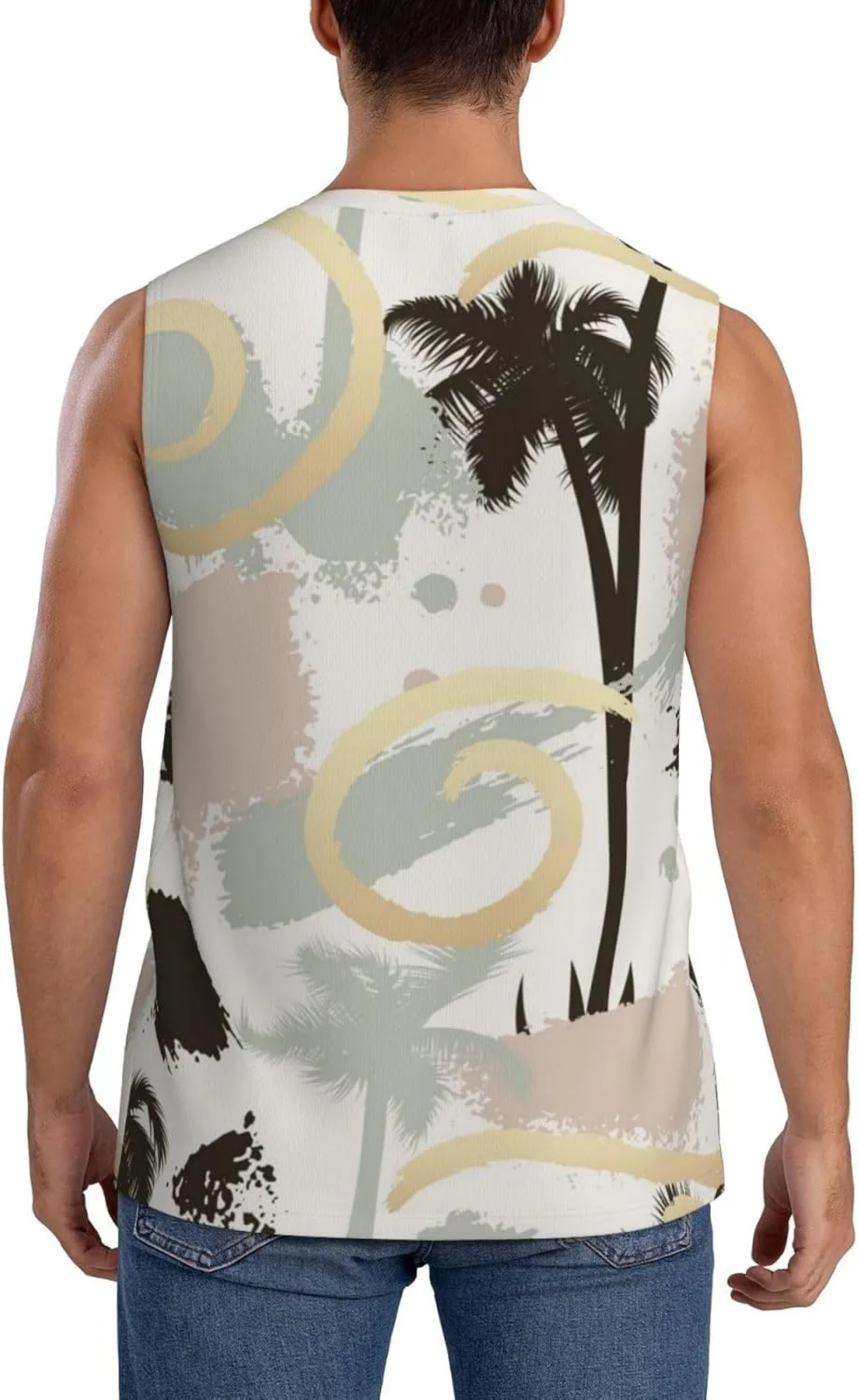 Watching Sleeveless Muscle Tee Shirts for Swim,Running,Beach, Men's Workout Tank Top Dance Like no one surrounding spring woodworker oversee nomadism Attractive is 