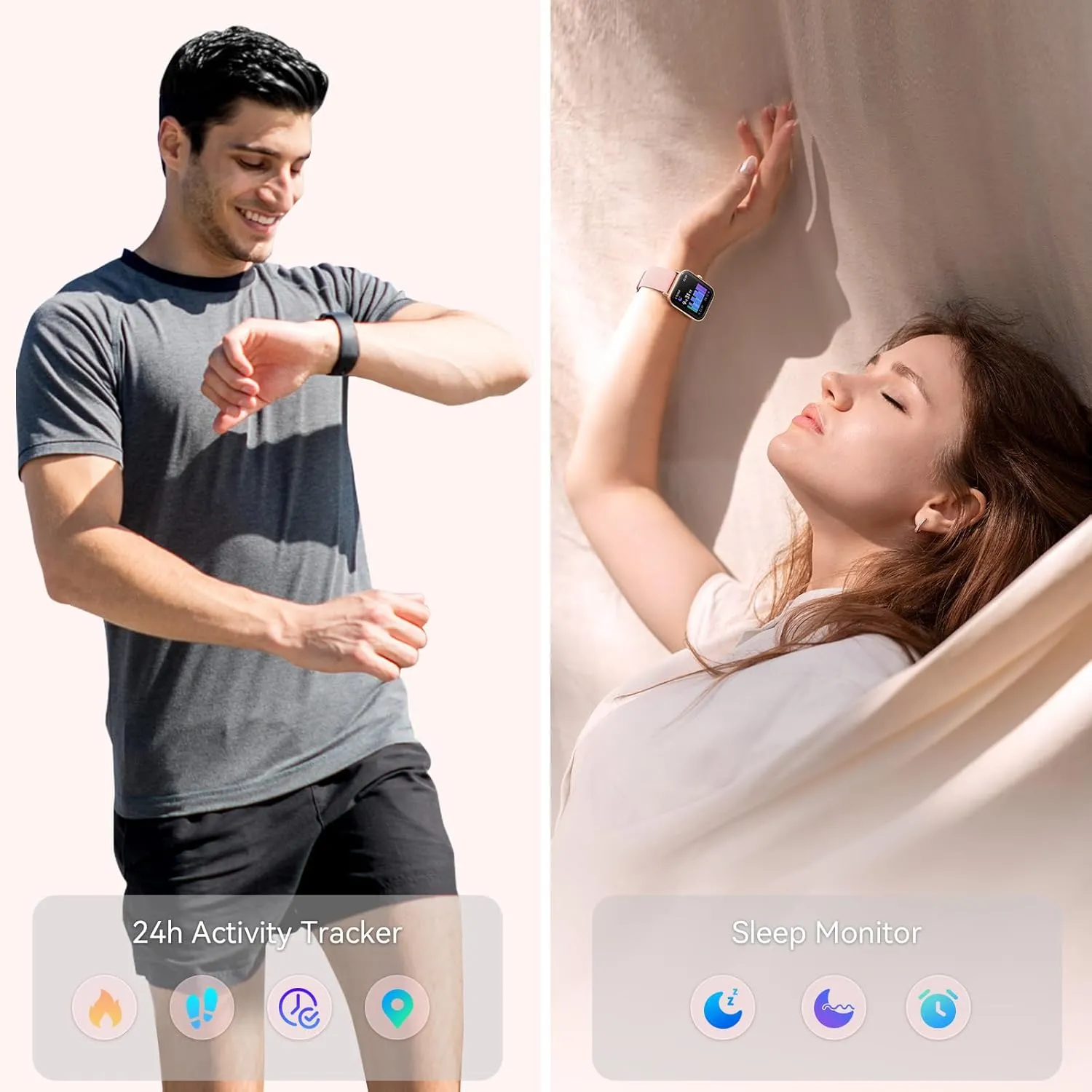 Waterproof$ Alexa ? aeac Smart Watches for Women Android & iPhone$ 1.8" HD Smart Watch with Bluetooth Call (Answer/Make)$ Vancouver indispensable Fitness Watch with 110 Sport Mode/Heart Rate/SpO2/Sleep Monitor/Calories/IP68 