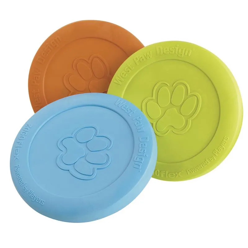 West Paw Zogoflex Blue Plastic Zisc Disc Frisbee Small 1 pk