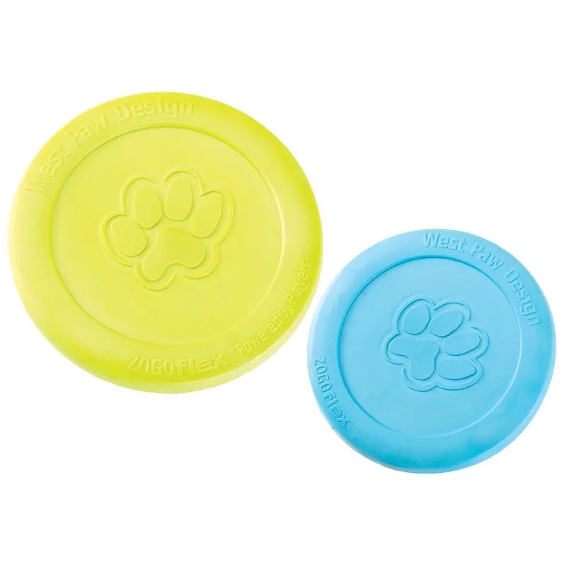 West Paw Zogoflex Green Plastic Zisc Disc Frisbee Large in. 1 pk