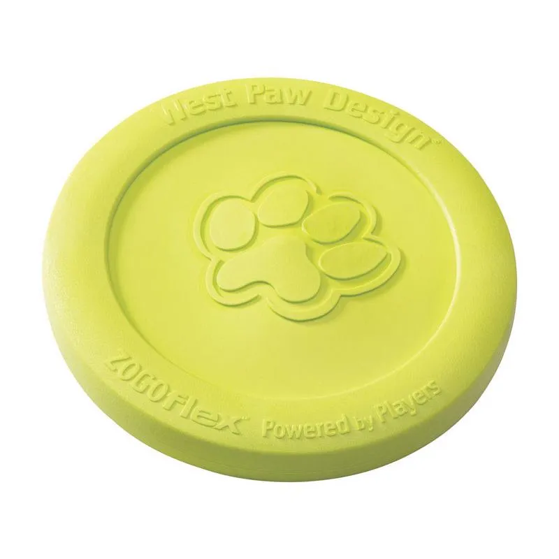 West Paw Zogoflex Green Plastic Zisc Disc Frisbee Small 1 pk