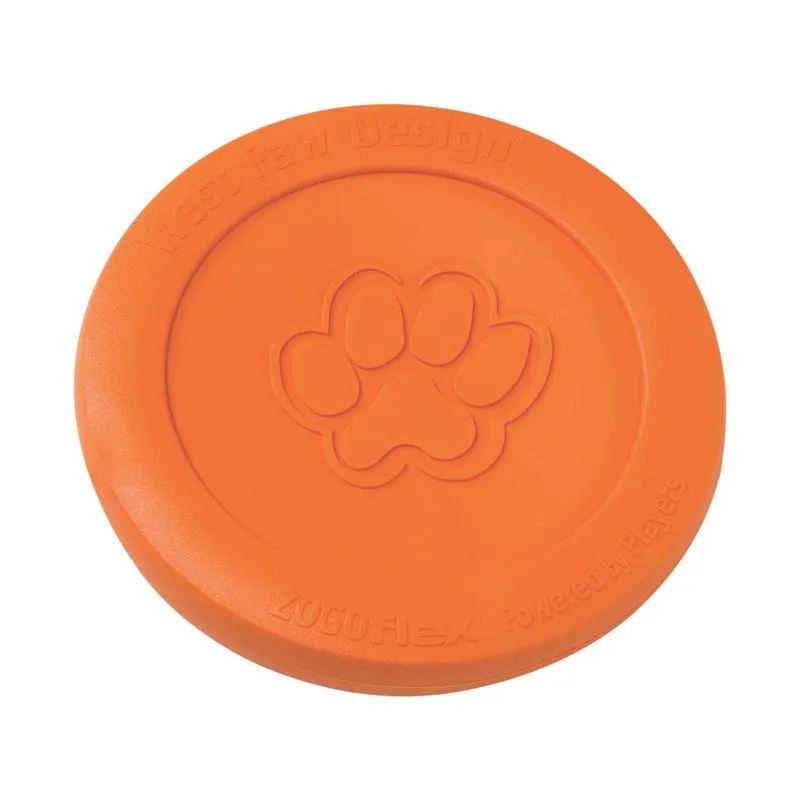 West Paw Zogoflex Orange Plastic Zisc Disc Frisbee Large in. 1 pk