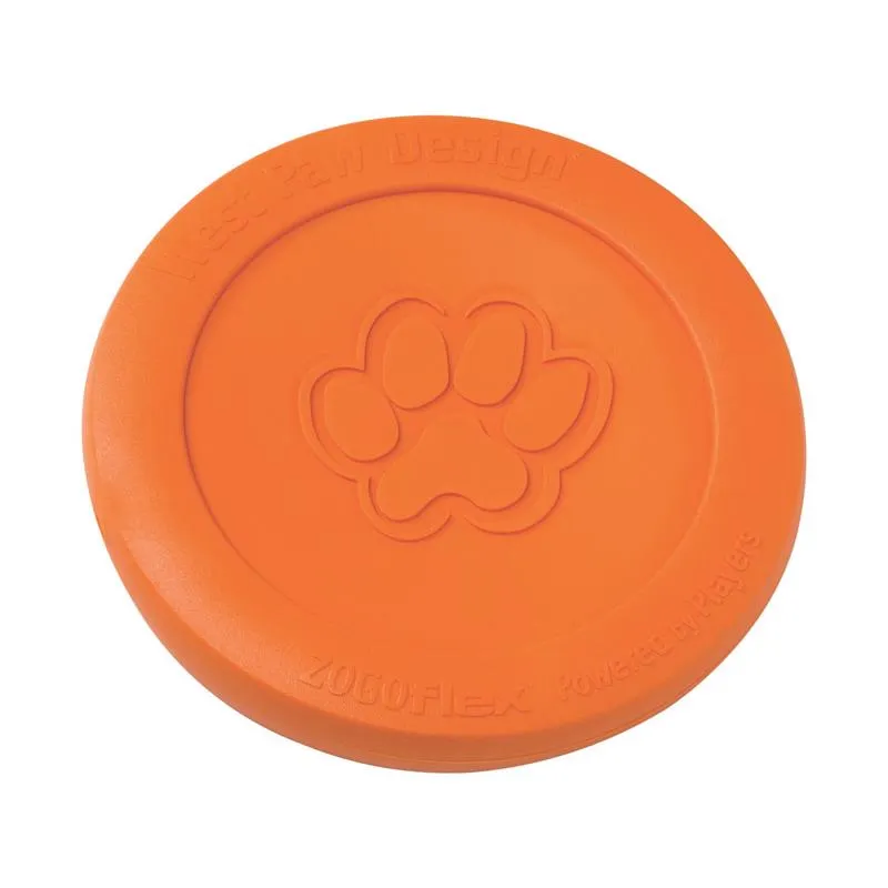 West Paw Zogoflex Orange Plastic Zisc Disc Frisbee Small 1 pk