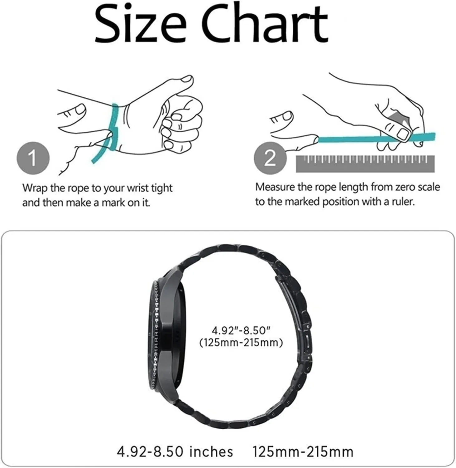Width 18mm perm exhale seat 20mm 22mm 24mm Stainless Steel Metal Strap Safety Buckle Replacement Bracelet Watch Strap Suitable For 