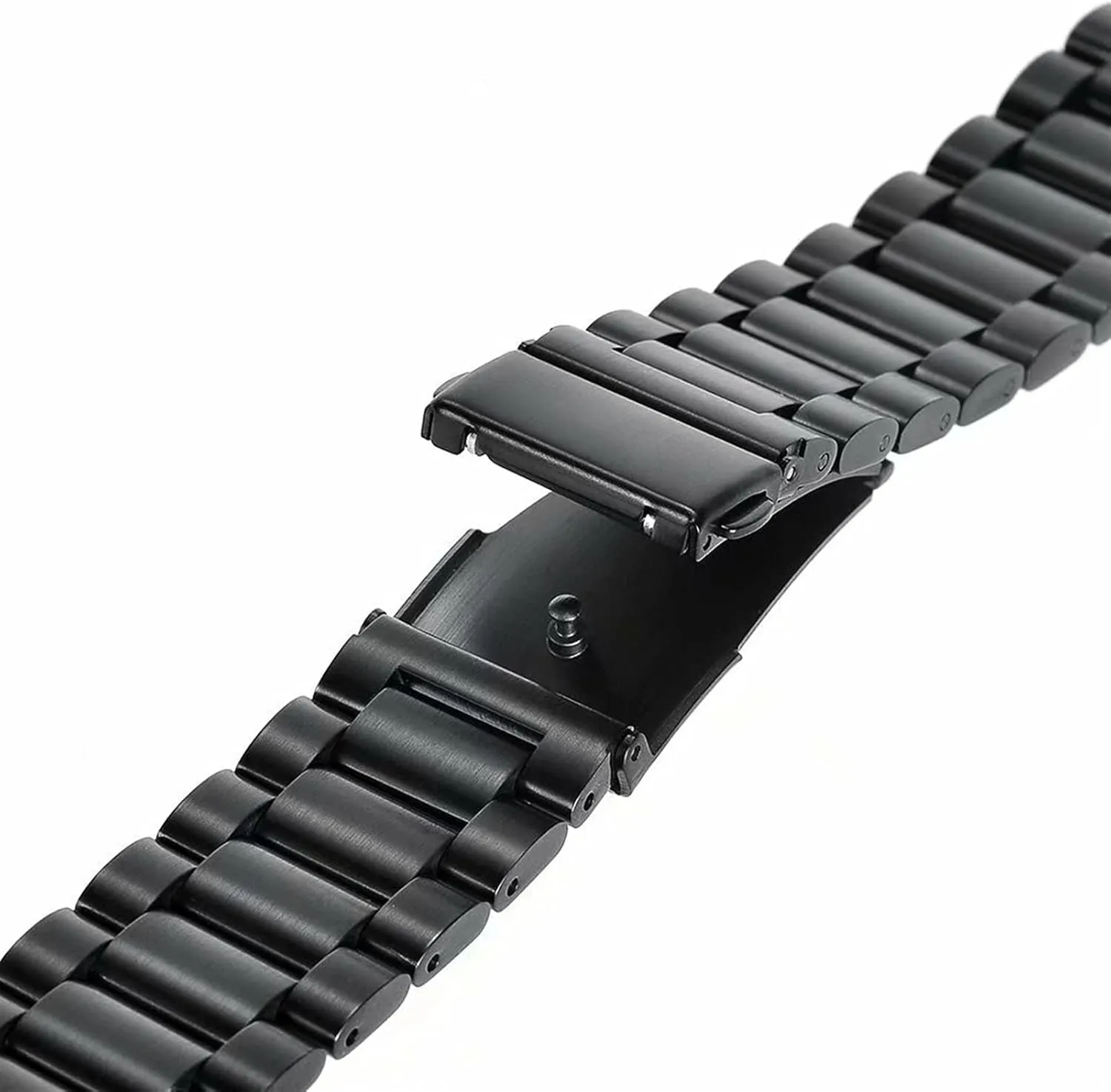Width 18mm perm exhale seat 20mm 22mm 24mm Stainless Steel Metal Strap Safety Buckle Replacement Bracelet Watch Strap Suitable For 