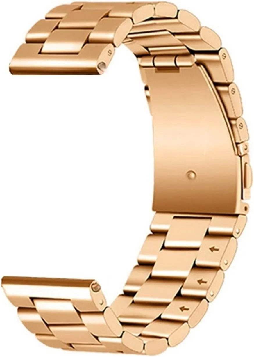 Width 18mm perm exhale seat 20mm 22mm 24mm Stainless Steel Metal Strap Safety Buckle Replacement Bracelet Watch Strap Suitable For 