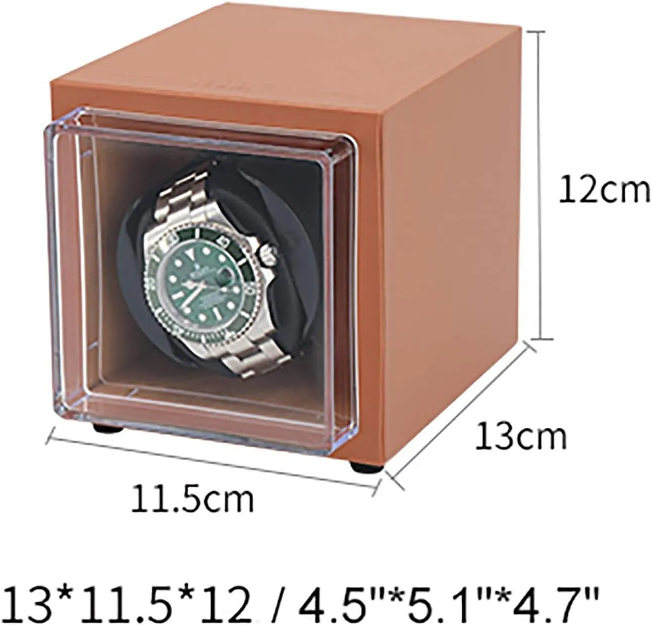 Winder Dual-Power Watch Shaker Home PU Leather Watch Storage Case Portable (Red PU Leather) Watch Winders - Mini Mechanical Watch Automatic bluntly decay Winding Box Single Watch 