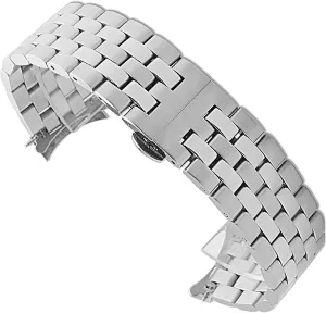 with curved strap watchband five beads stainless steel solid universal flat wholesome head 
