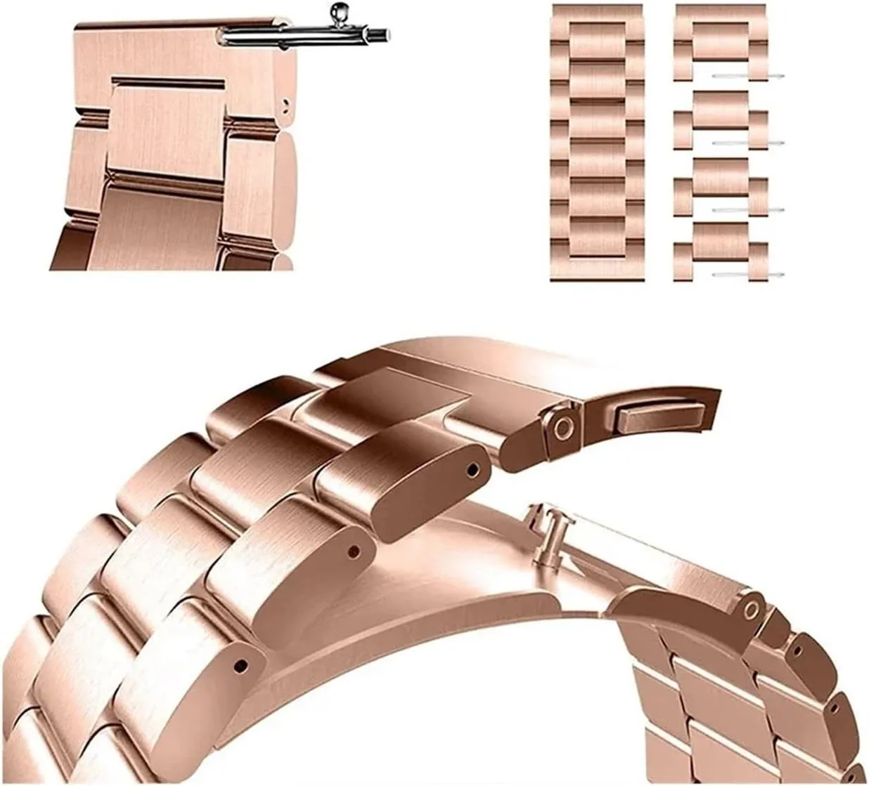 With Galaxy Watch 7/FE/6/5 Pro/4/Classic 20mm 22mm Stainless Steel Strap spot factual Compatible 