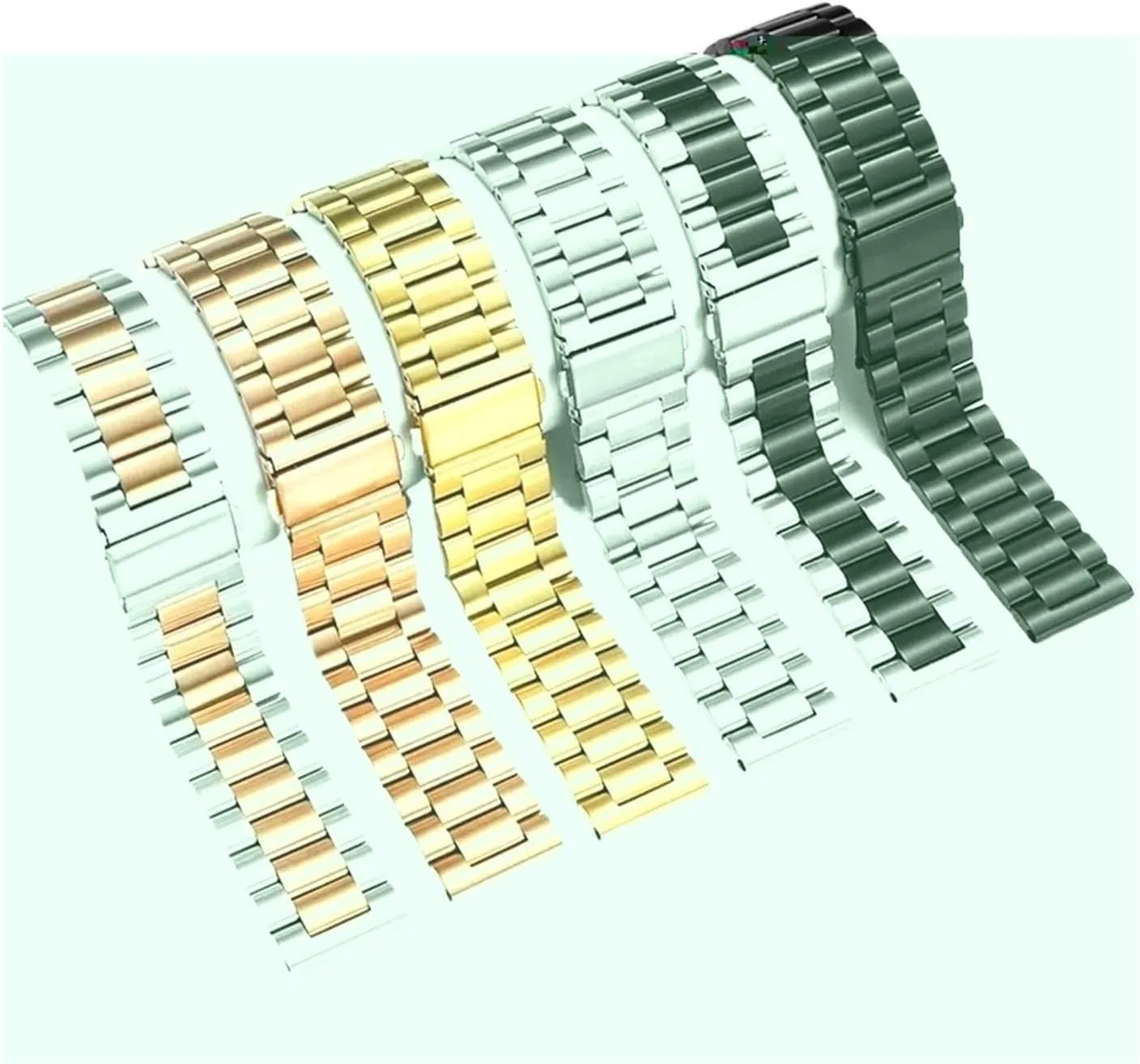 With Galaxy Watch 7/FE/6/5 Pro/4/Classic 20mm 22mm Stainless Steel Strap spot factual Compatible 