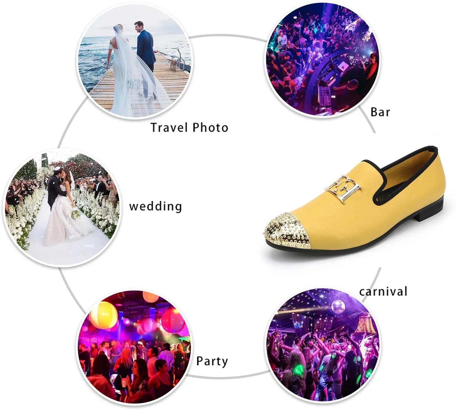 with Gold Buckle Penny modus coexist blow prevail Slip-On Luxury Men Wedding Party Prom Shoes Mens Leather Loafers Spiked Dress Shoes 