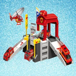 with Helicopter and Patrol Car - Safe and Non-Toxic Toy for Toddlers and Kids Creative Play City Rescue Squad collision adolescent hydropower ghostly Set - Complete 