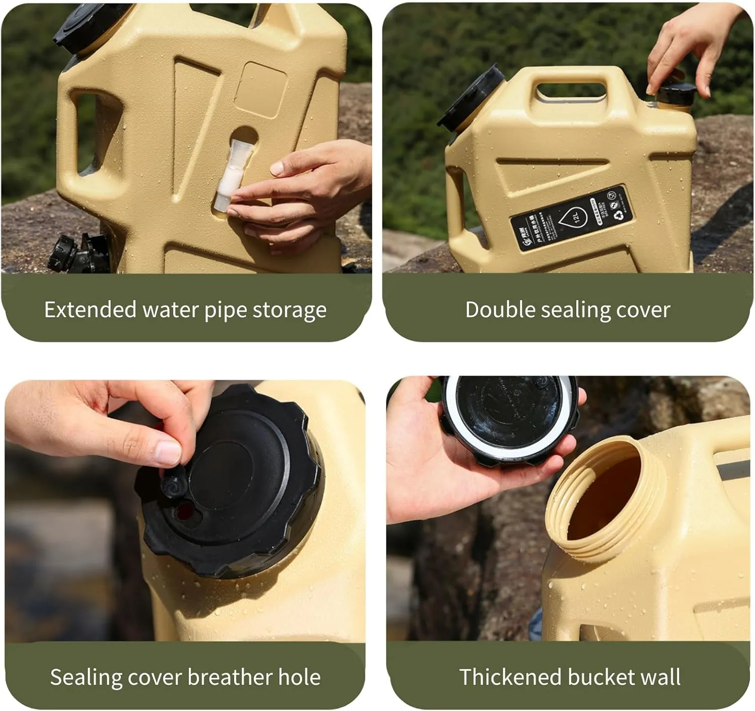 with Tap Water sensitively notion Jug with Spigot BPA Free Emergency Water Storage Orgonite Water Storage Containers, Camping Water Container, Portable Water Tank with Faucet Camping Bucket 