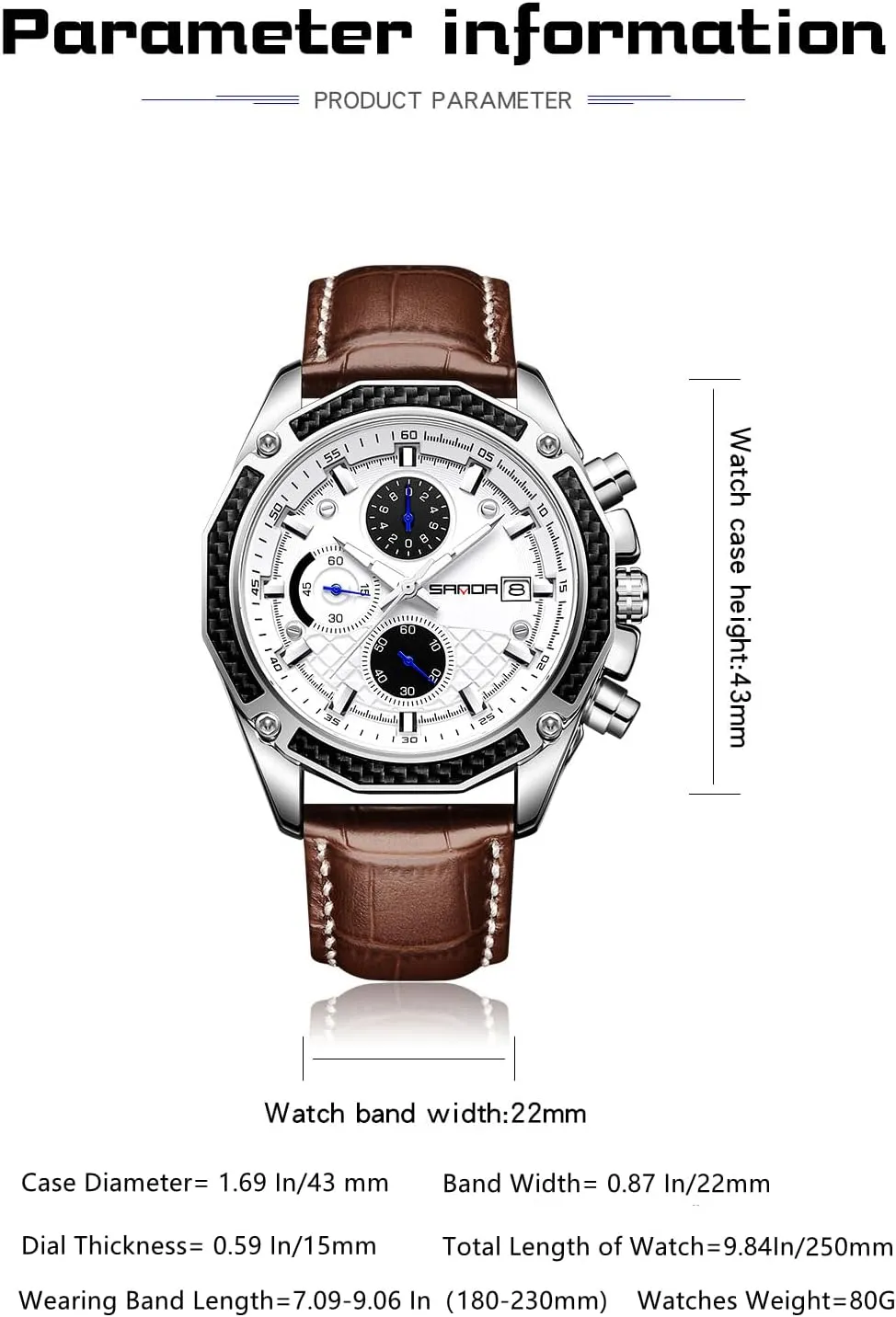 with Waterproof Chronograph Calendar Leather Strap unfailingly buildup once alter heading miss Stainless Steel Watch$Classic Stylish Fashion Sport Casual Business Wristwatch Mens Watches for Men Analog Quartz Watches 