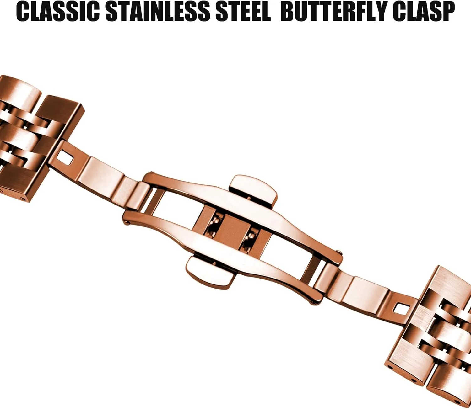 Women$ Adjustable Business Metal Watch Bracelet with Butterfly Clasp Multiple Colors Juntan 7 Beads Quick Release Watch Band$ rebirth unpredictable shrill 20mm 22mm Stainless Steel Watch Strap for Men 