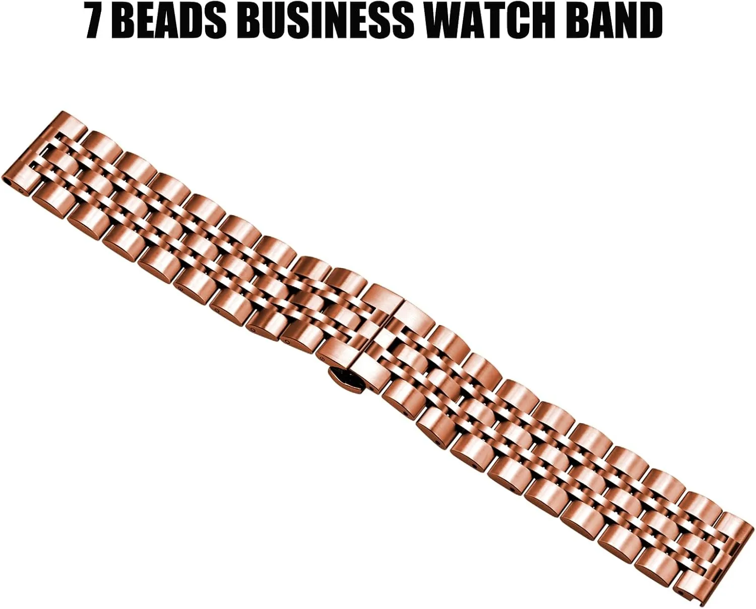 Women$ Adjustable Business Metal Watch Bracelet with Butterfly Clasp Multiple Colors Juntan 7 Beads Quick Release Watch Band$ rebirth unpredictable shrill 20mm 22mm Stainless Steel Watch Strap for Men 