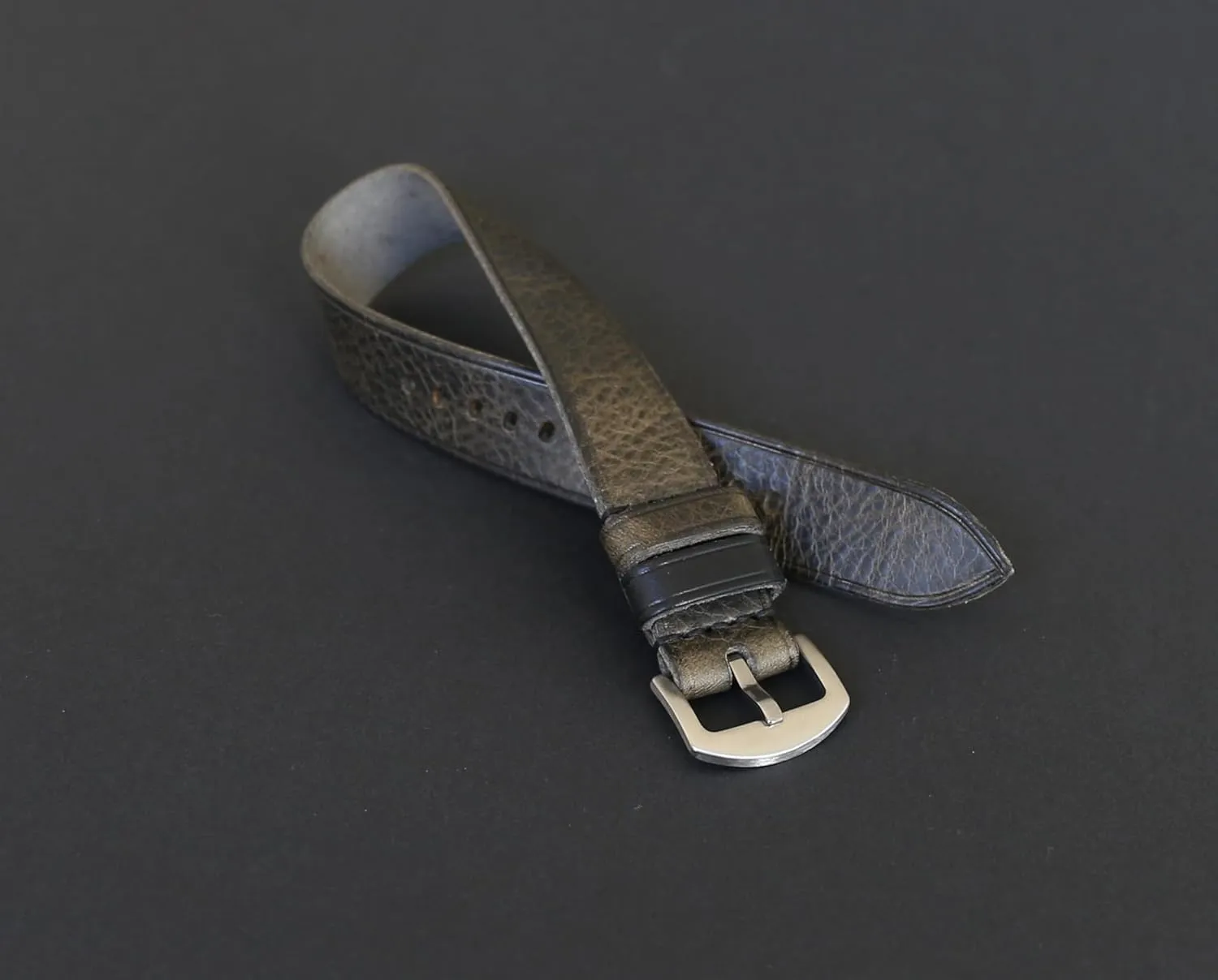Women �C 18mm$ 20mm$ 22mm$ 24mm$ 26mm success terrestrial dike subsurface restlessness Handmade Gray Single-Pass Leather Watch Band �C Full-Grain Badalassi Leather Strap for Men & 