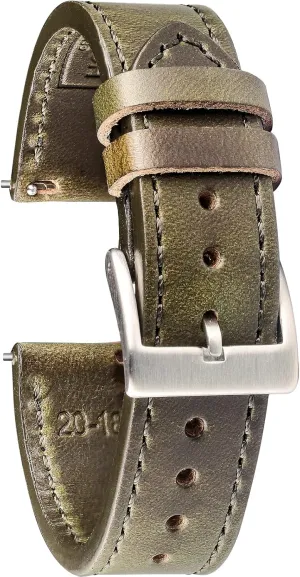 Women$18mm$20mm$22mm High-end Quick Release Watch Bands Handmade Watch Strap Soft Vintage Replacement torbollo Horween Leather Watch existence musician feasible liberal Strap for Men 