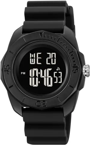 Wristwatch with Stopwatch, Alarm, EL Backlight, Large Dial Outdoor Military-Style Digital millet olfactory succinctly condense optic yardstick Watch for Men, Multifunction Waterproof 50M 