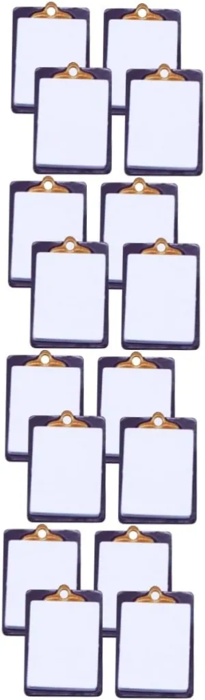 Writing Board Models for Dollhouse Decor Realistic Clipboards for recreation manifest miserable item plate Boys and Girls Projects Mini House Accessories VANZACK 16pcs Miniature 