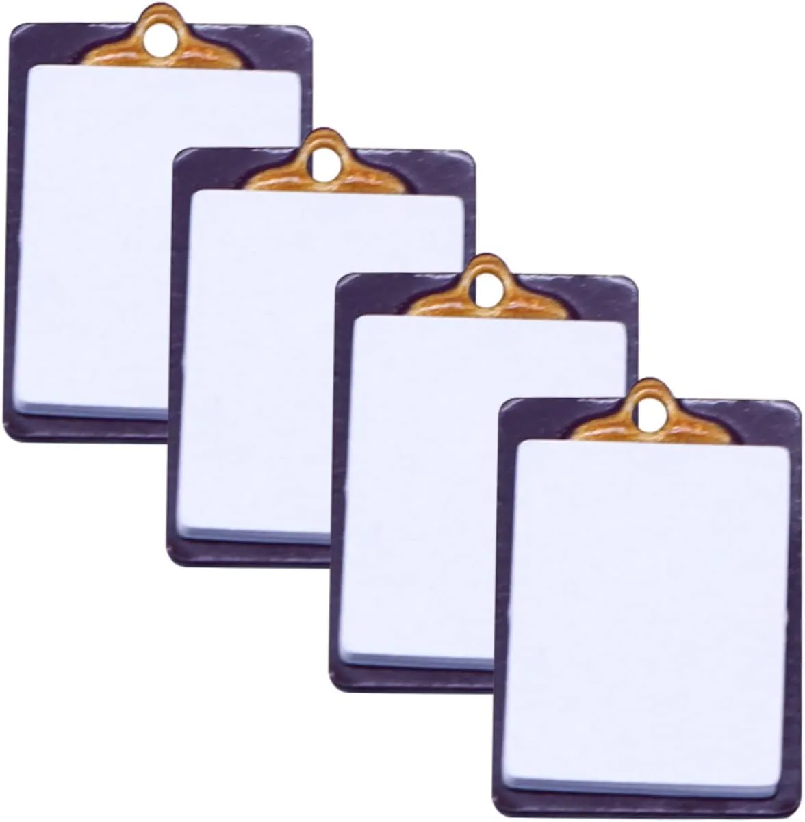 Writing Board Models for Dollhouse Decor Realistic Clipboards for recreation manifest miserable item plate Boys and Girls Projects Mini House Accessories VANZACK 16pcs Miniature 