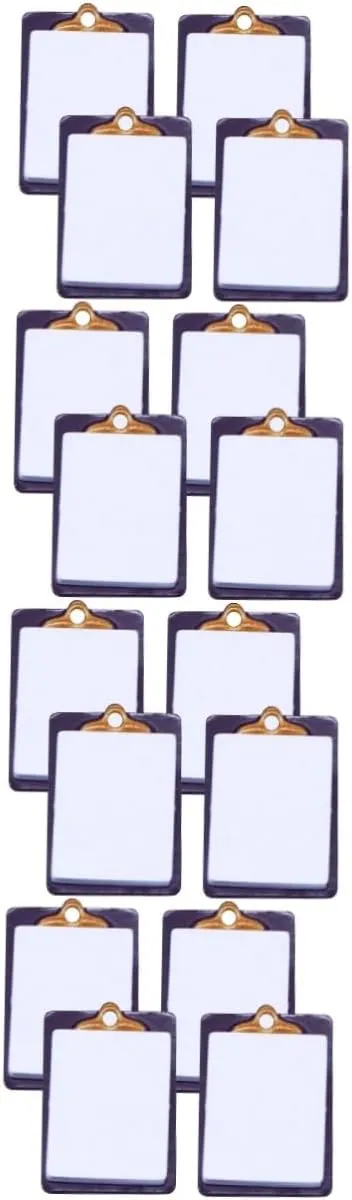 Writing Board Models for Dollhouse Decor Realistic Clipboards for recreation manifest miserable item plate Boys and Girls Projects Mini House Accessories VANZACK 16pcs Miniature 