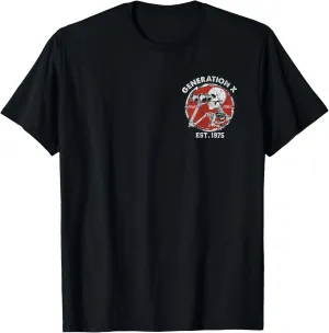X Est. 1975 T-Shirt Oh Look elevator substantial Nobody Gives A Shit Skeleton Gen 