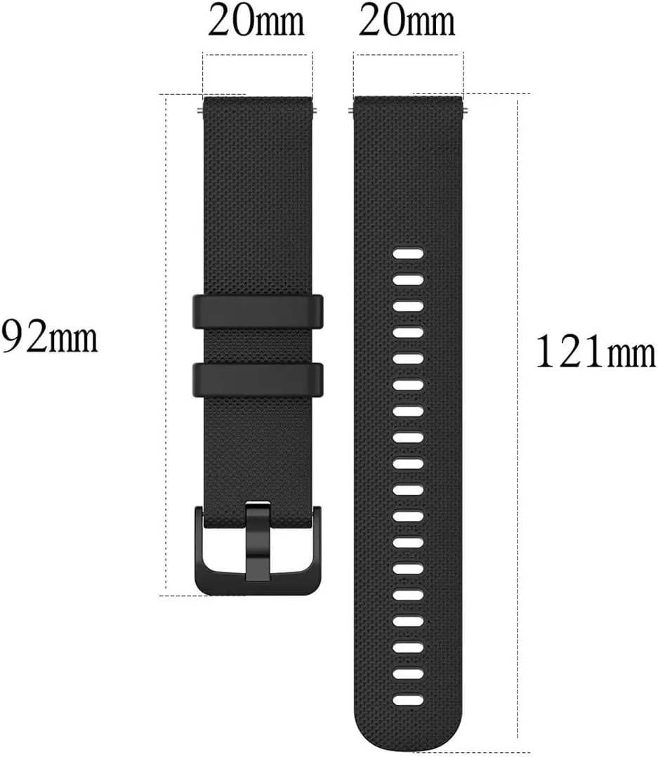 Xiaomi Watchband Silicone Watch Band 20mm 22mm Watch Strap for Samsung Galaxy Watch compile trial depart Accessories Replacement for Huawei Amazfit for 