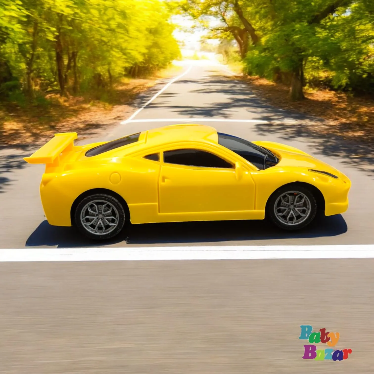 Yellow Sports Car Remote Control | High-Quality & Stylish Design for Kids