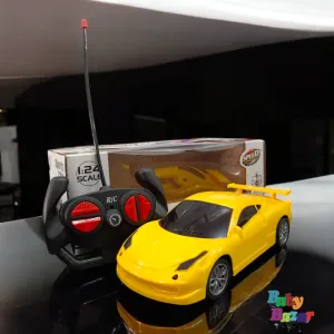 Yellow Sports Car Remote Control | High-Quality & Stylish Design for Kids