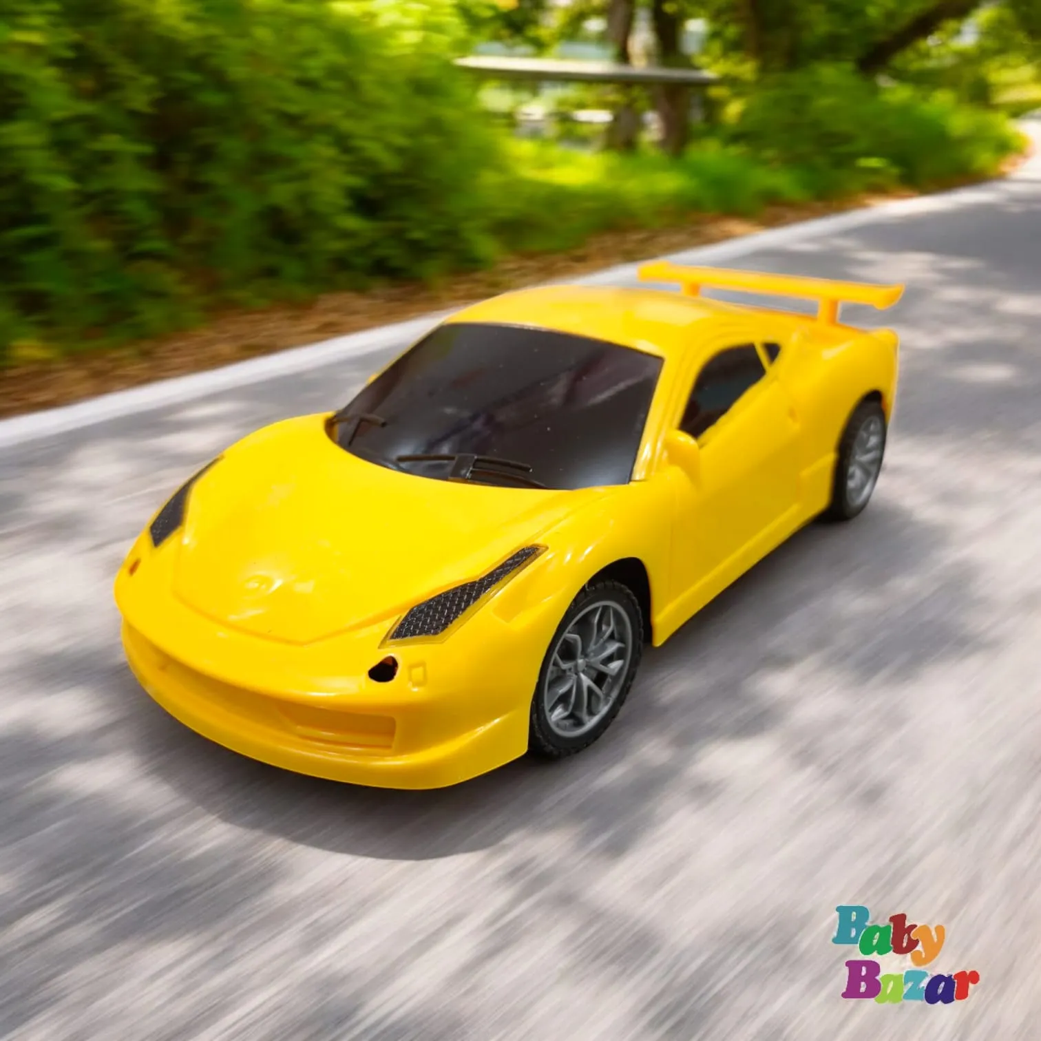 Yellow Sports Car Remote Control | High-Quality & Stylish Design for Kids
