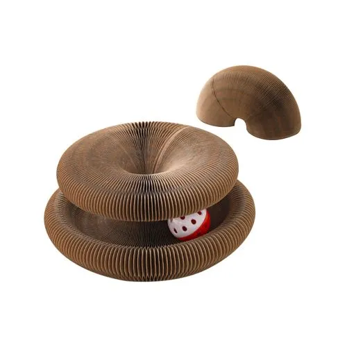 Yes4pets - 4 X Small Magic Organ Cat Kitten Scratching Board Toy