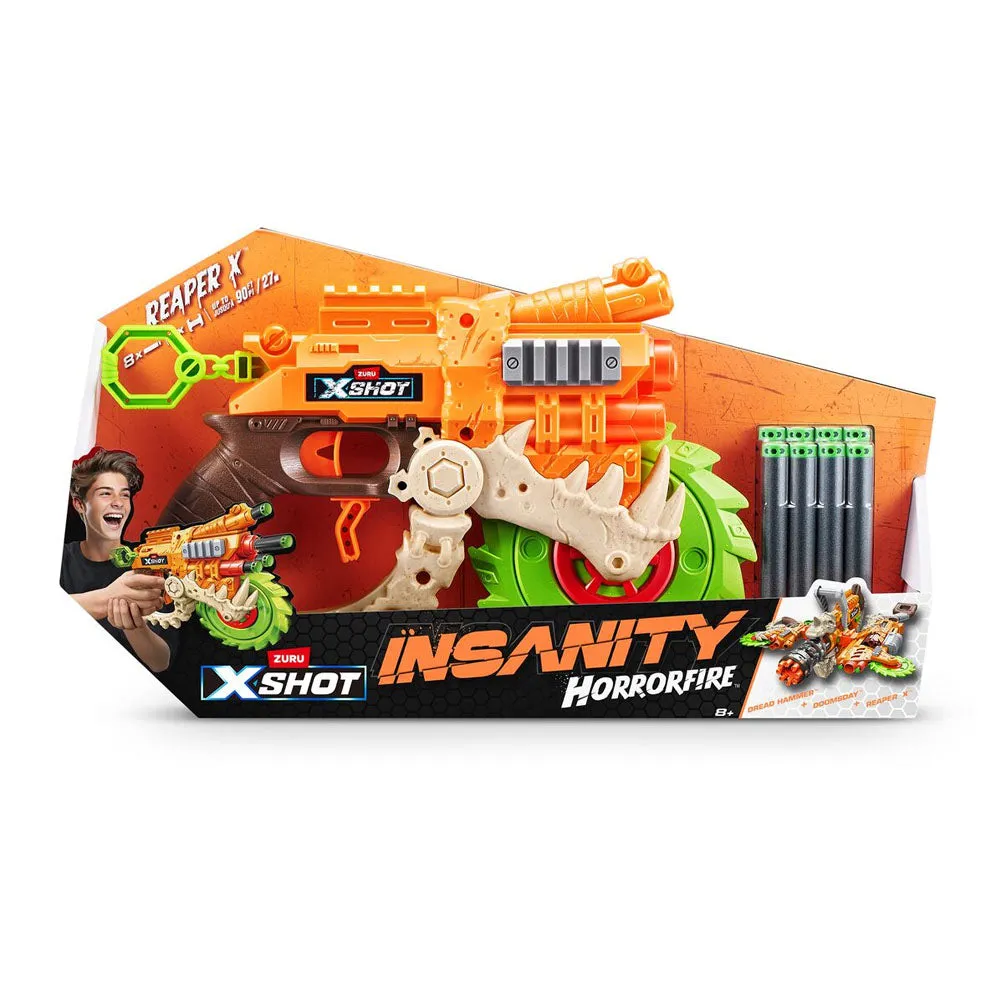 Zuru Xshot Horror Fire Reaper X with 8 Darts